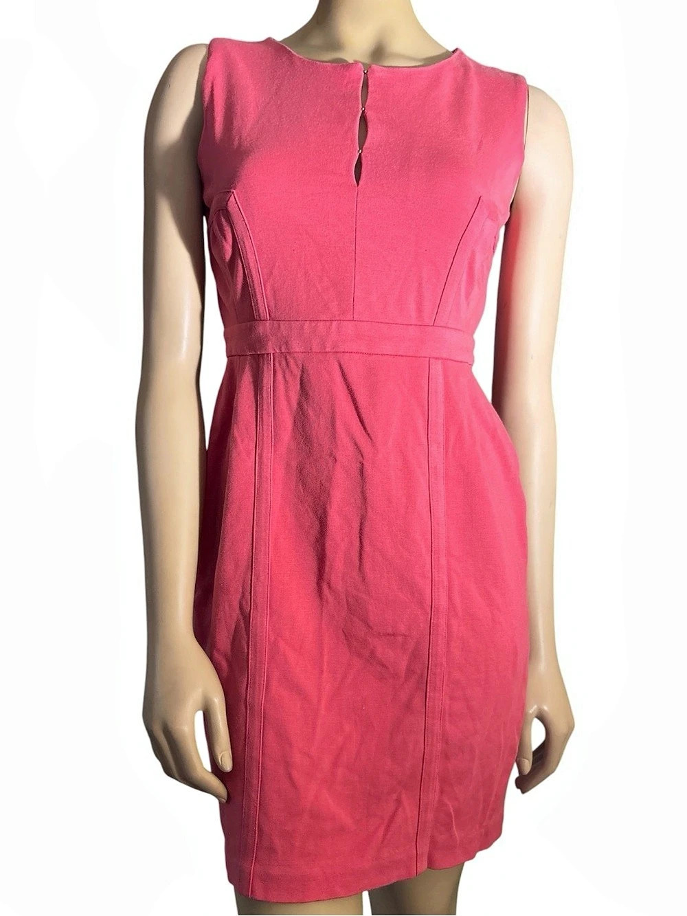 Tory Burch women's Osten Coral Pink Sleeveless Mini Dress size XS